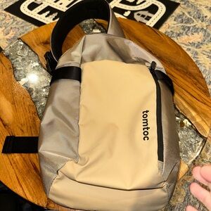 Tomtoc 5L Beige and Gray Men's Sling Bag MAKE ANY OFFER!!!!